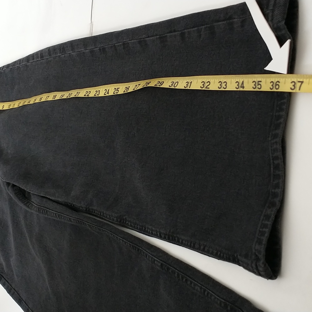 H&M Black Or Dark Gray Wide Leg Women's Jeans - Picture 14 of 14